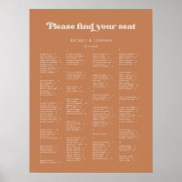 Sucre Brown élégant Organigramme alphabétique