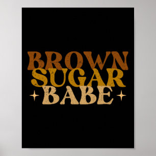 Affiche Sucre Brun Be - Mois de l'Histoire des Noirs Racin