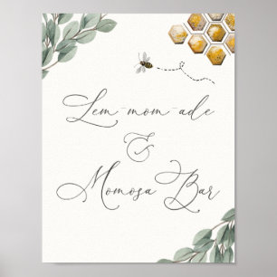 Affiche Sucré comme Can Bee Eucalyptus Lem-maman-ade & Mom