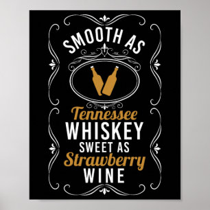 Affiche Sucré Comme Fraise Vin Tennessee Fierté Boire