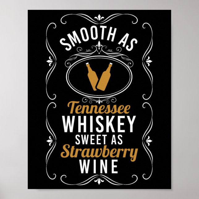 Affiche Sucré Comme Fraise Vin Tennessee Fierté Boire (Devant)