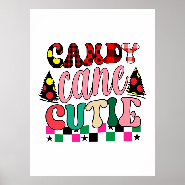 Affiche Sucre de canne cadeau de Noël Cutie (Devant)
