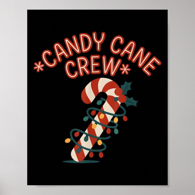 Affiche Sucre de canne Crew Feux de Noël Famille Enfants G (Devant)