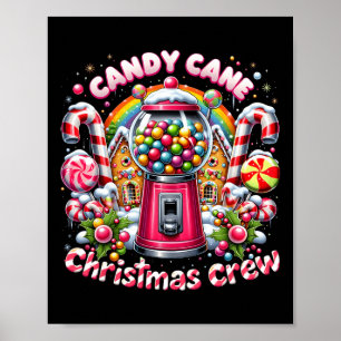 Affiche Sucre de canne de Noël Crew House Candy Sécurité C
