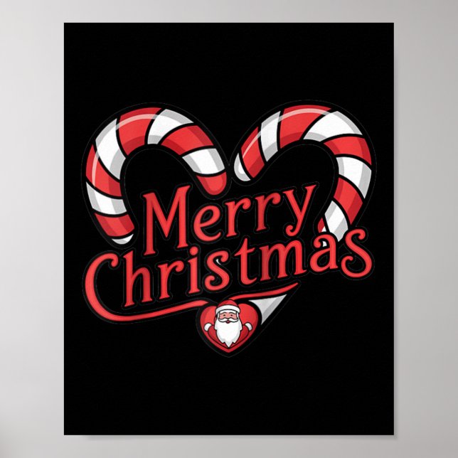 Affiche Sucre de canne de Noël - Joyeux Noël (Devant)