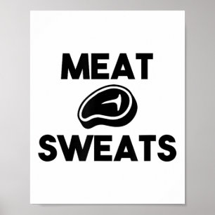 Affiche Sucres De Viande Pour Griller Chef Fumeur Bbq King