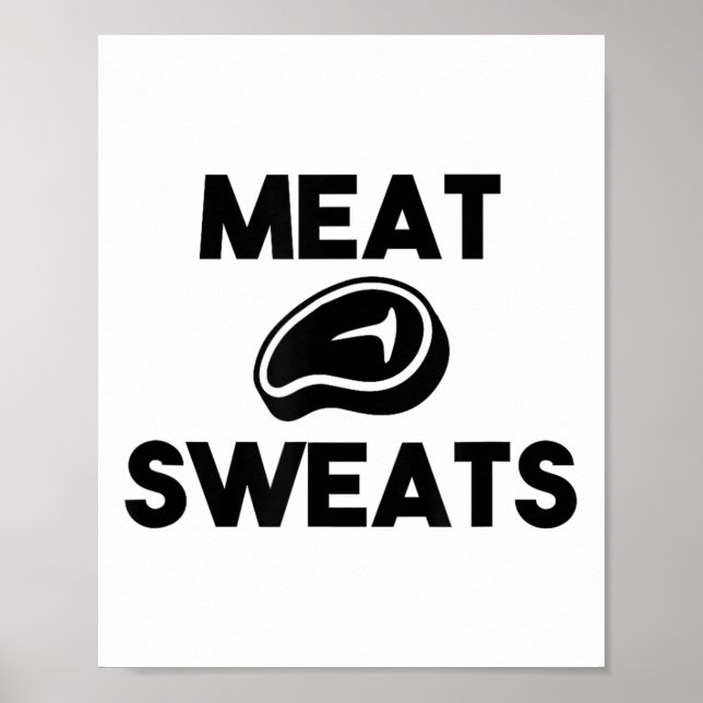 Affiche Sucres De Viande Pour Griller Chef Fumeur Bbq King (Devant)