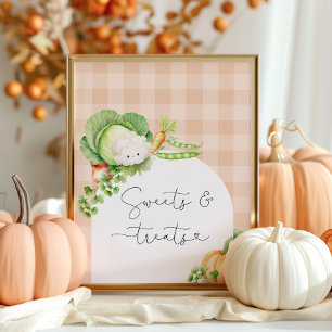 Affiche Sucres et friandises citrouilles d'automne cultivé