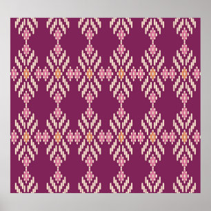 Affiche Sud-est asiatique : motif aborigène rétro