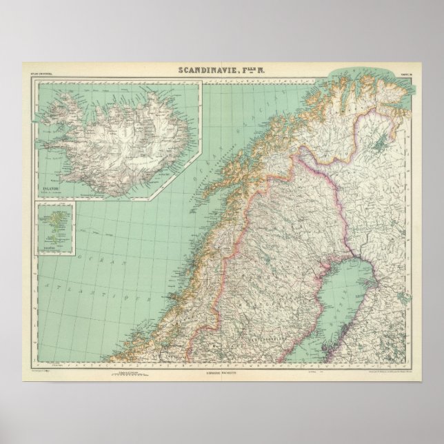 Affiche Suède et Islande (Devant)