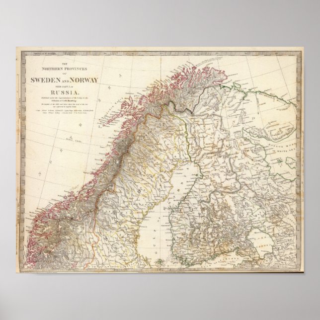 Affiche Suède & Norvège, Nord, Russie (Devant)