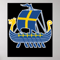 Suède Viking Ship Cadeau Valhalla Swedish Viking