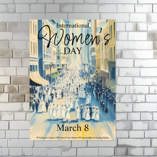 Affiche Suffergette de la Journée internationale de la fem