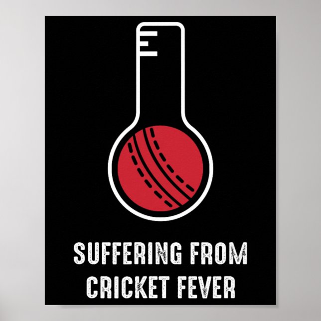 Affiche Suffering From Cricket Fever  (Devant)