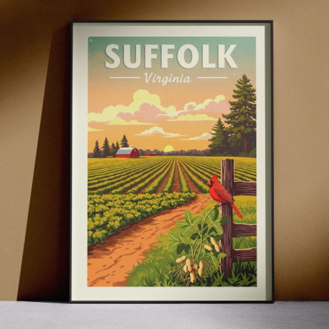 Affiche Suffolk Virginie vintage (Créateur téléchargé)
