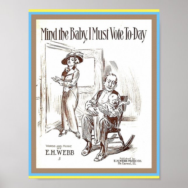 Affiche Suffragette pour les droits de la femme Feuille de (Devant)