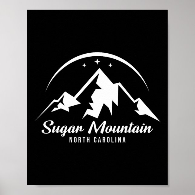 Affiche Sugar Mountain North Carolina Station de ski Sn (Devant)