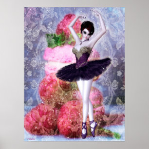 Affiche Sugar Plum Fairy Ballerina Imaginaire Art