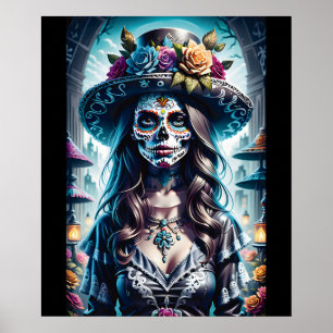 Affiche Sugar Skull Art - Esprit festif