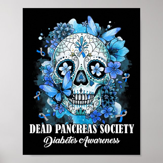 Affiche Sugar Skull Dead Pancreas Society Diabète (Devant)