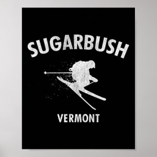 Affiche Sugarbush Ski Tee Vermont Ski