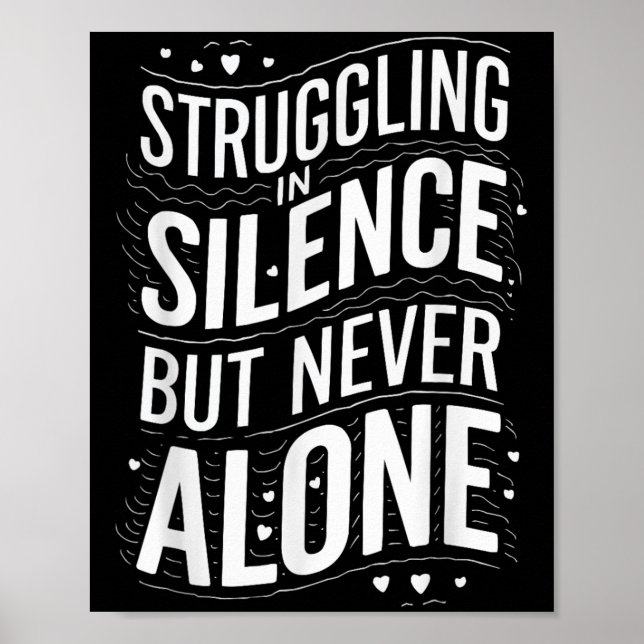 Affiche Suicide Awareness Depression Anxiety Mental Health (Devant)