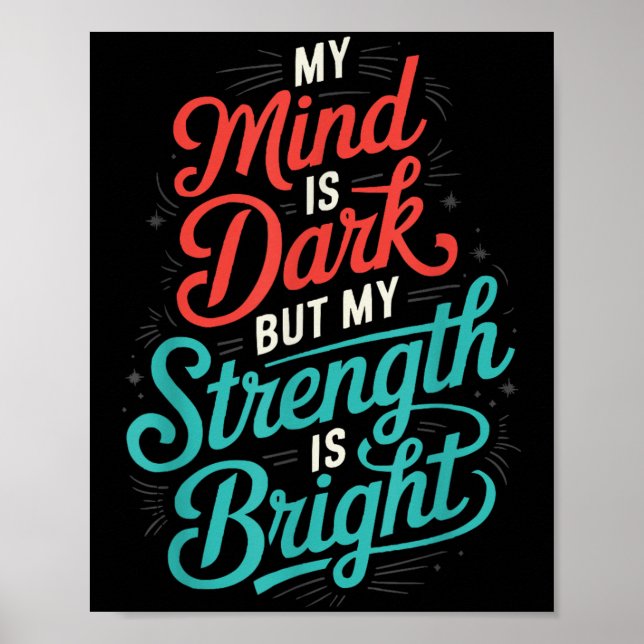 Affiche Suicide Awareness Depression Anxiety Mental Health (Devant)