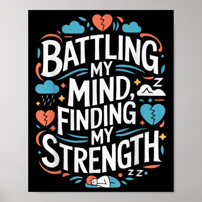 Affiche Suicide Awareness Depression Anxiety Mental Health (Devant)