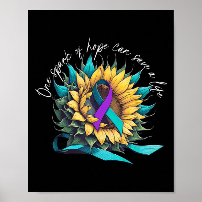 Affiche Suicide Awareness Suicide Prevention Suprt Survivo (Devant)