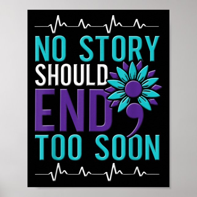 Affiche Suicide Awareness Suicide Prevention Suprt Survivo (Devant)