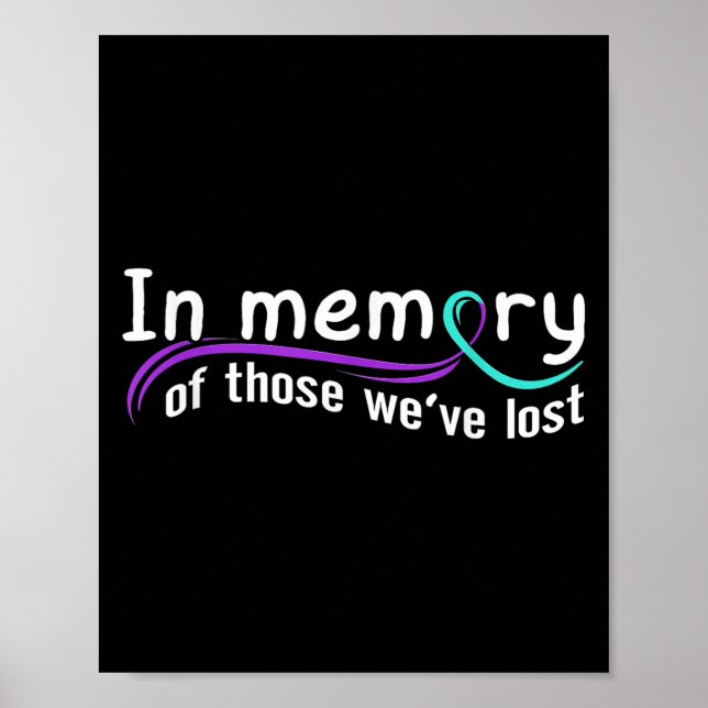 Affiche Suicide Awareness Suicide Prevention Suprt Survivo (Devant)