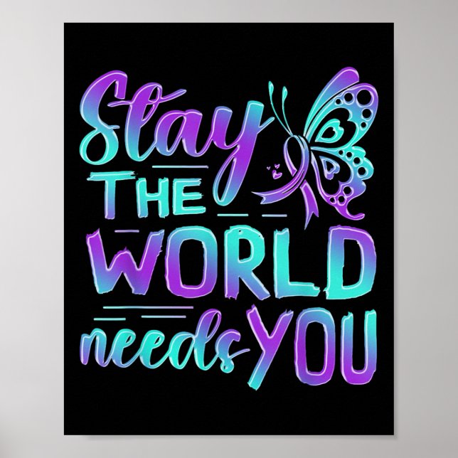 Affiche Suicide Awareness Suicide Prevention Suprt Survivo (Devant)