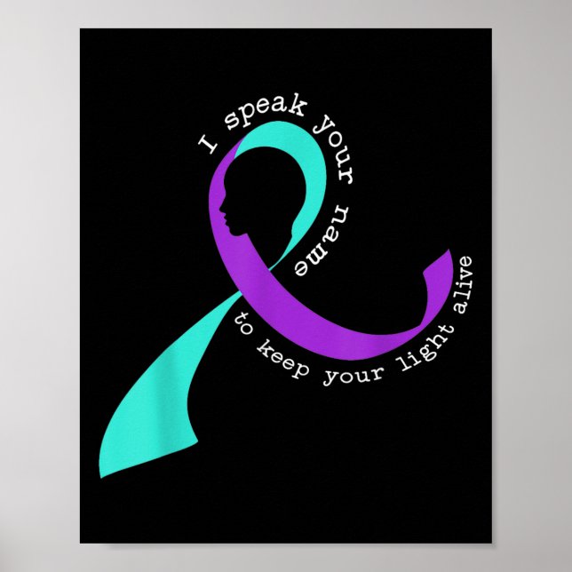 Affiche Suicide Awareness Suicide Prevention Suprt Survivo (Devant)