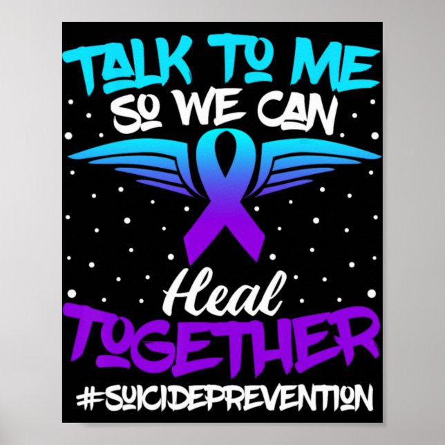 Affiche Suicide Prevention Awareness 988 Mental Health Sup (Devant)