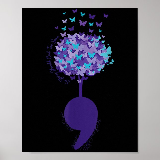 Affiche Suicide Prevention Awareness No Story Should End T (Devant)