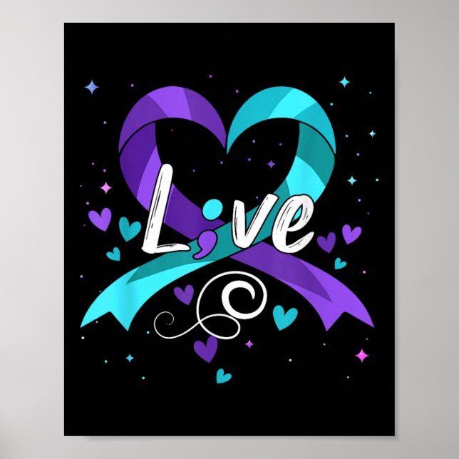 Affiche Suicide Prevention - Semicolon Suicide Awareness R (Devant)