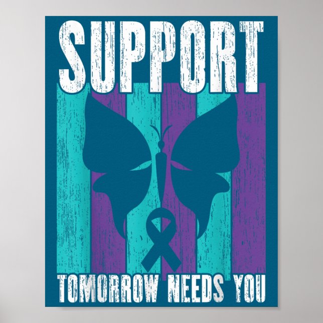 Affiche Suicide Prevention Suprt Tomorrow _ I For Suprters (Devant)