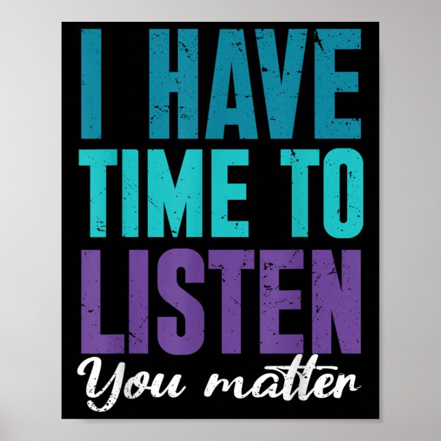 Affiche Suicide Prevention You _ I For Suprters  (Devant)