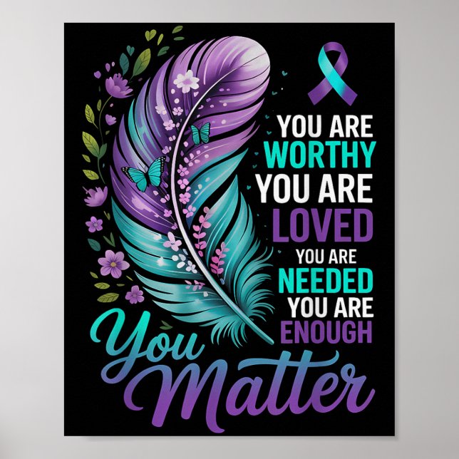 Affiche Suicide Prevention You Mental Health Awareness Wom (Devant)