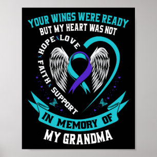 Affiche Suicide Sensibilisation Chemise Grand-mère Prévent