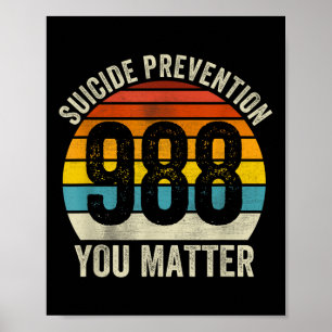 Affiche Suicide vintage 788 Prévention du suicide des chem