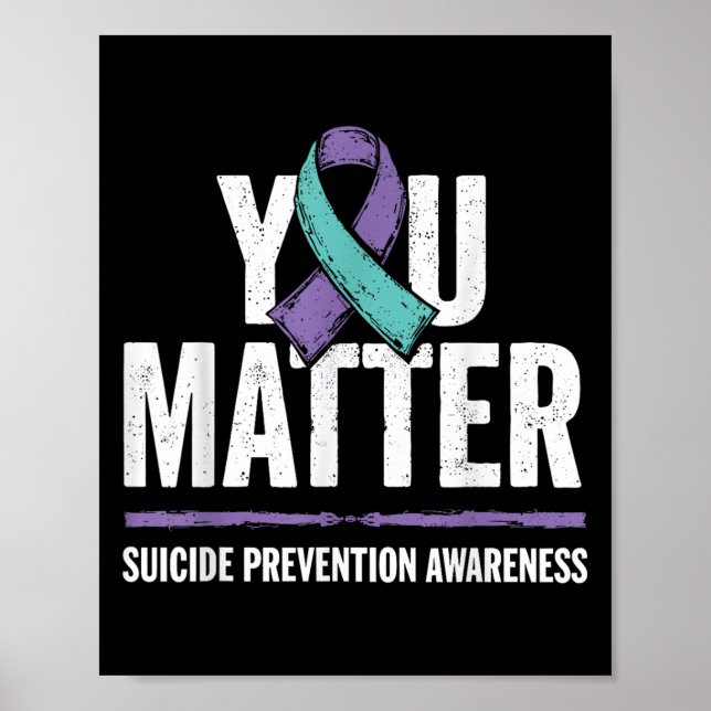 Affiche Suicides Prevention Shirts Suicide Awareness  (Devant)