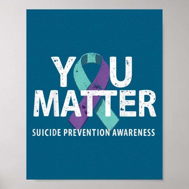 Affiche Suicides Prevention Shirts Suicide Awareness  (Devant)