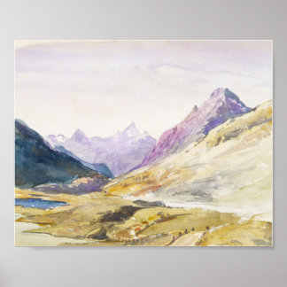 Affiche Suisse 1869 Sketchbook de John Singer Sargent