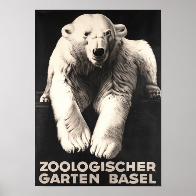 Affiche " Suisse : 1874/aujourd'hui Bâle - Jardin zoologiq (Devant)