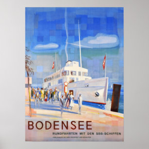 Affiche " Suisse. 1948 - CFF Bodensee 