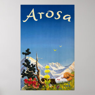 Affiche " Suisse : 2022/aujourd'hui Grisons - Arosa Sommer