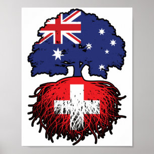 Affiche Suisse Australie Australie Australie racine arbre
