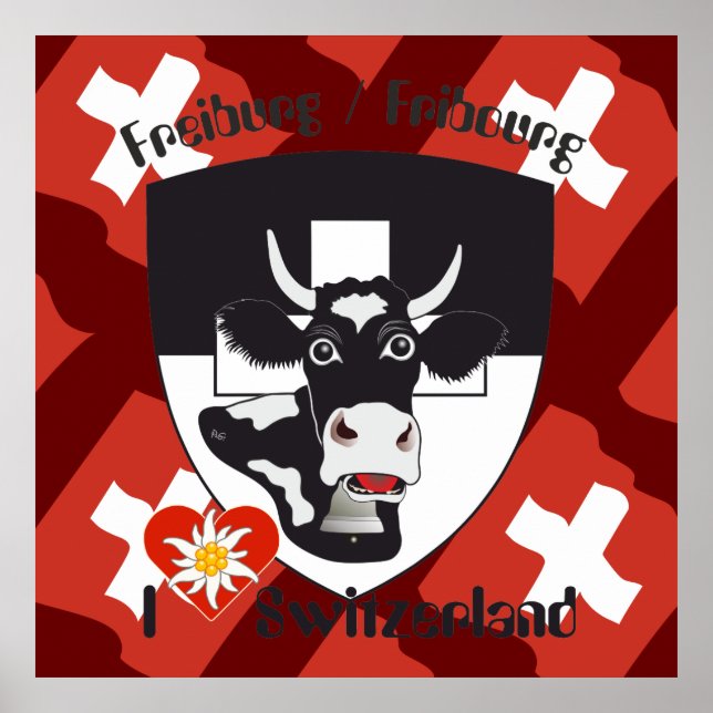 Affiche suisse de Fribourg (Devant)