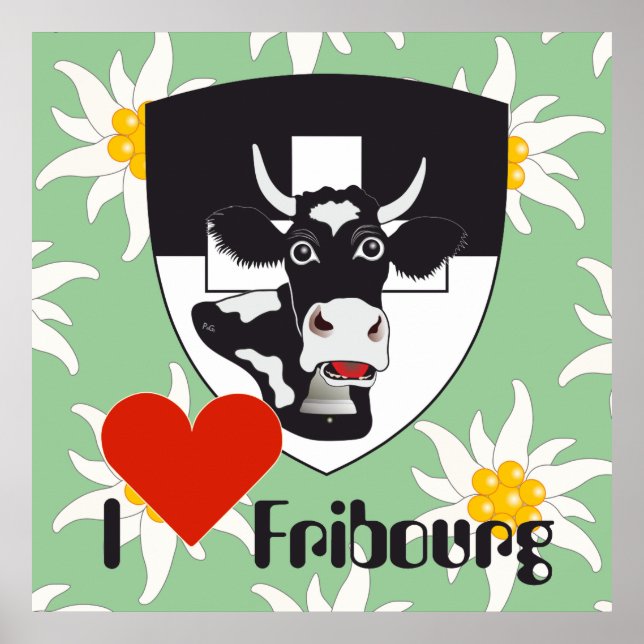 Affiche suisse de Fribourg (Devant)